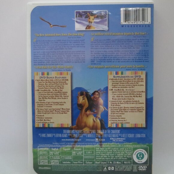 Spirit Stallion of the Cimarron DVD Dreamworks 2002 - Picture 3 of 6